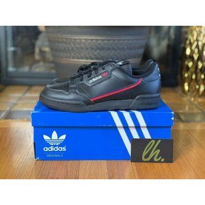 Size 5.5 Adidas Continental 80 J "Black"